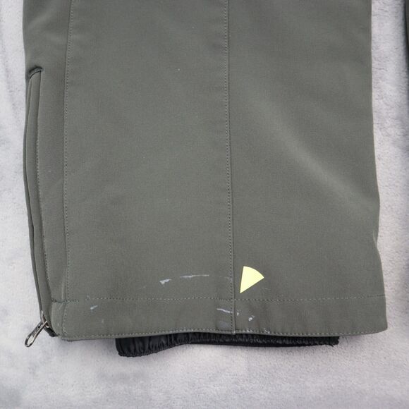 Polar Edge Ski Pants Womens S Gray Fleece Lined Flat Front Mid Rise With Pockets - Picture 8 of 16